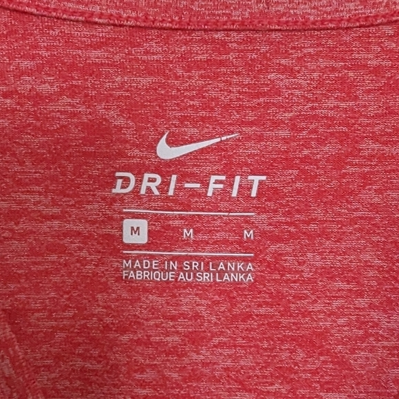 Nike Women's Red Heathered Sleeveless Tank Top - Picture 6 of 9